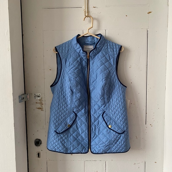Quilted Vest Charter Club Blue on Blue NWT - Picture 5 of 14